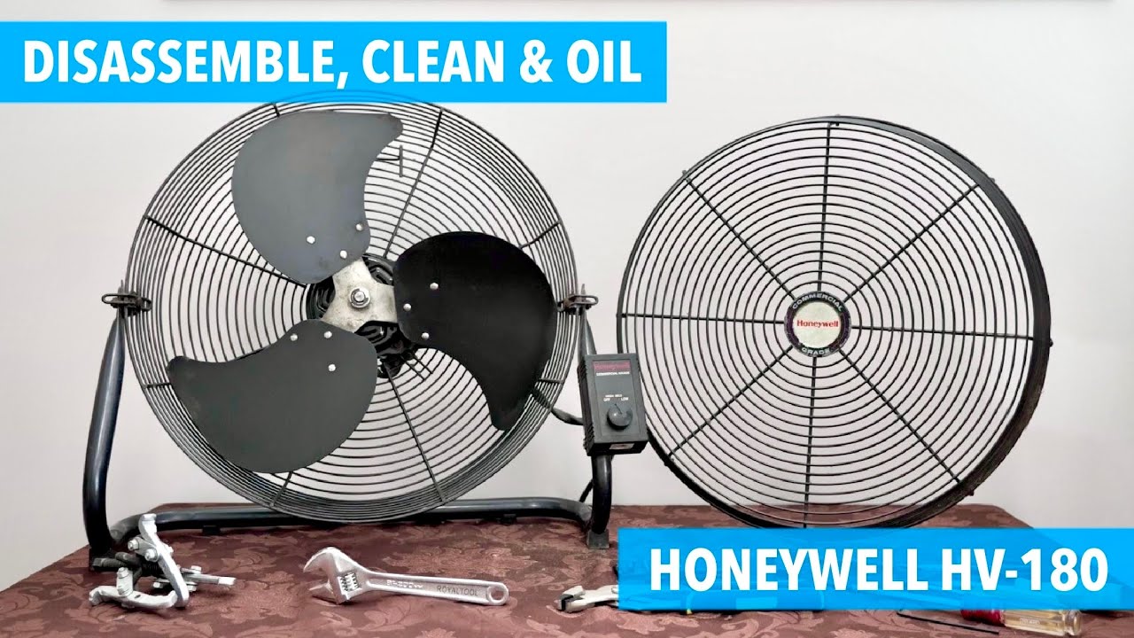Disassemble, Clean & Oil a Honeywell HV-180 Floor Fan (HV-140, Duracraft DV-)