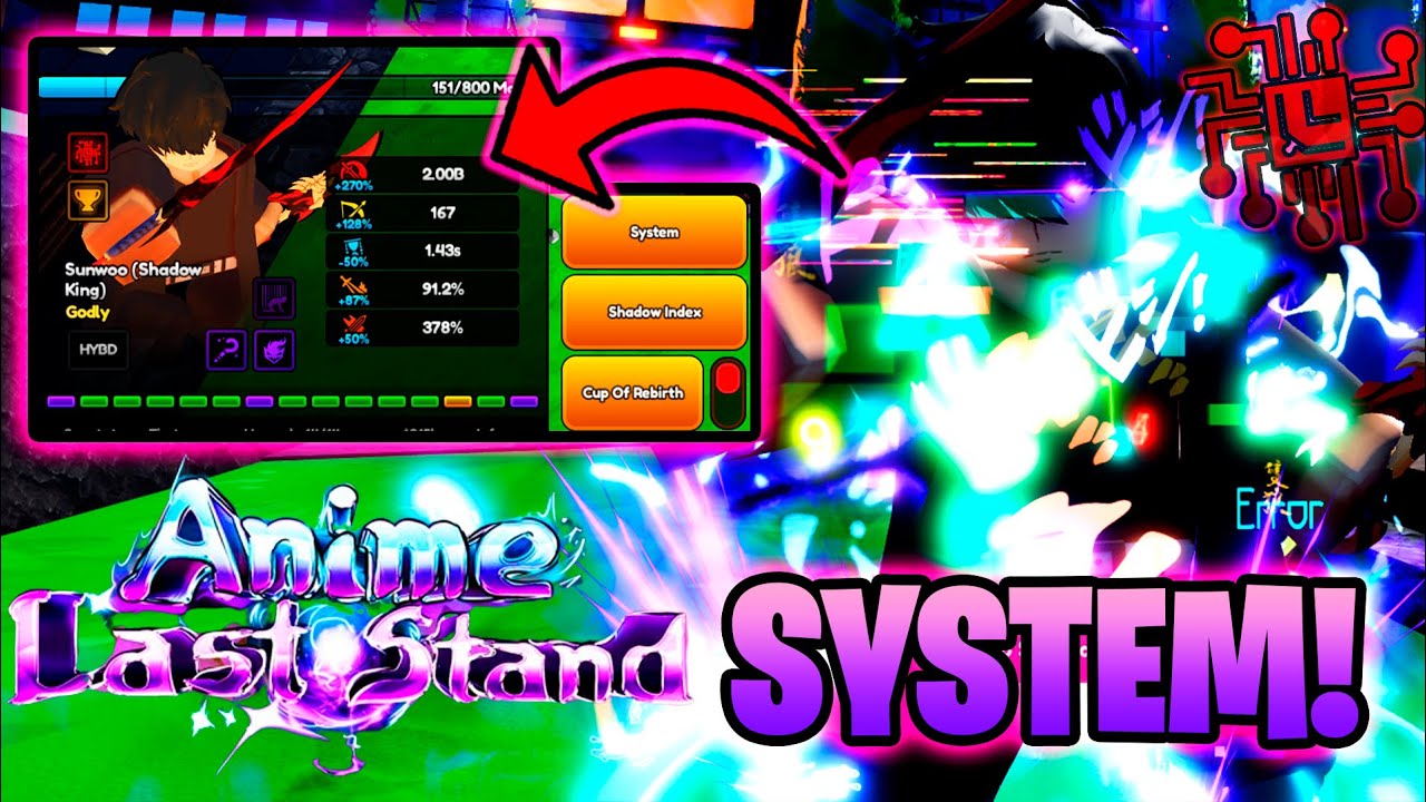 [REWORK] Sung Jin-woo Godly✨ GLITCHED🔥en ANIME LAST STAND  #roblox