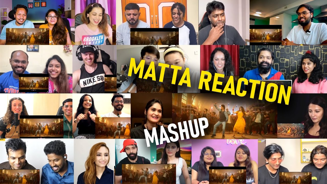 MATTA full  song mega  Reaction mega mashup  | Thalapathy Vijay The Greatest Of All Time