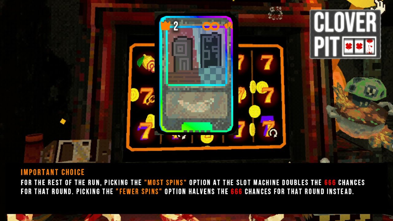 Beating IMPORTANT CHOICE on hard mode - CloverPit