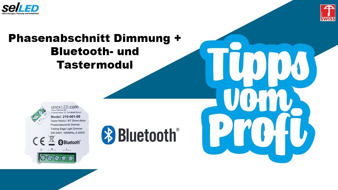 selLED AG - Phasenabschnitt-Dimmung + Bluetooth- und Tastermodul - 1.6