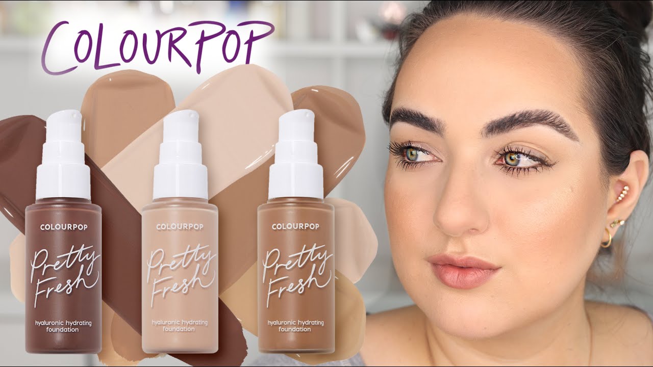 NEW! Colourpop Pretty Fresh Hyaluronic Hydrating Foundation Review! 12+ Hour Wear Test! | Patty