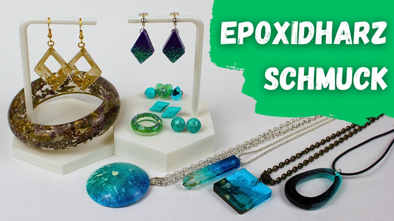 Epoxidharz Schmuck für Anfänger [Ring, Armreif, Anhänger, Ohrringe, Ohrstecker, Brosche]
