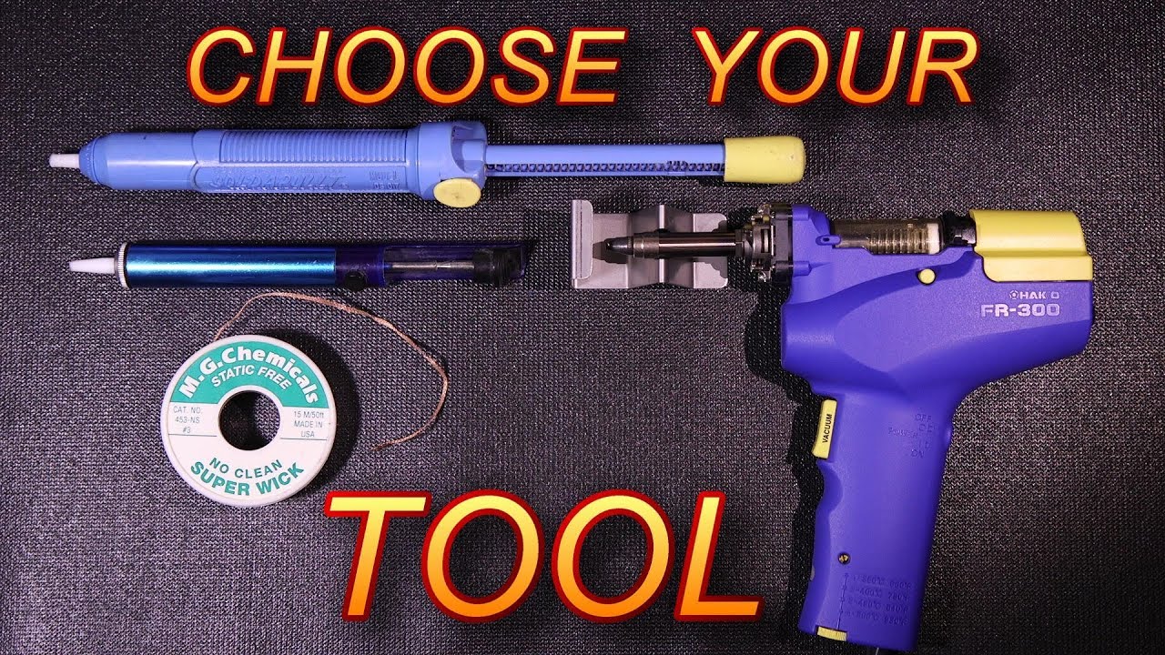 How To Desolder Electronic Parts Using Different Tools.