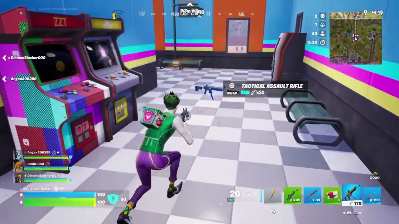 got killed by the lighting gun in Fortnite