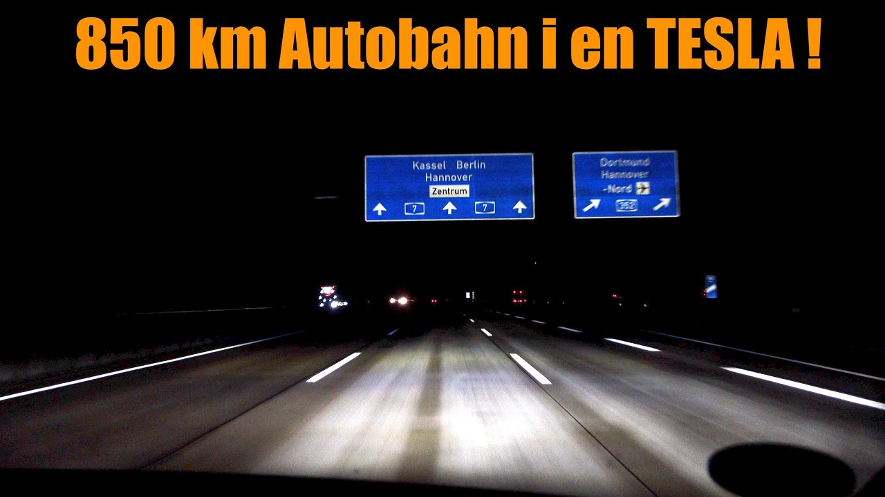 Tesla Model Y Long Range på autobahn (Del 1)