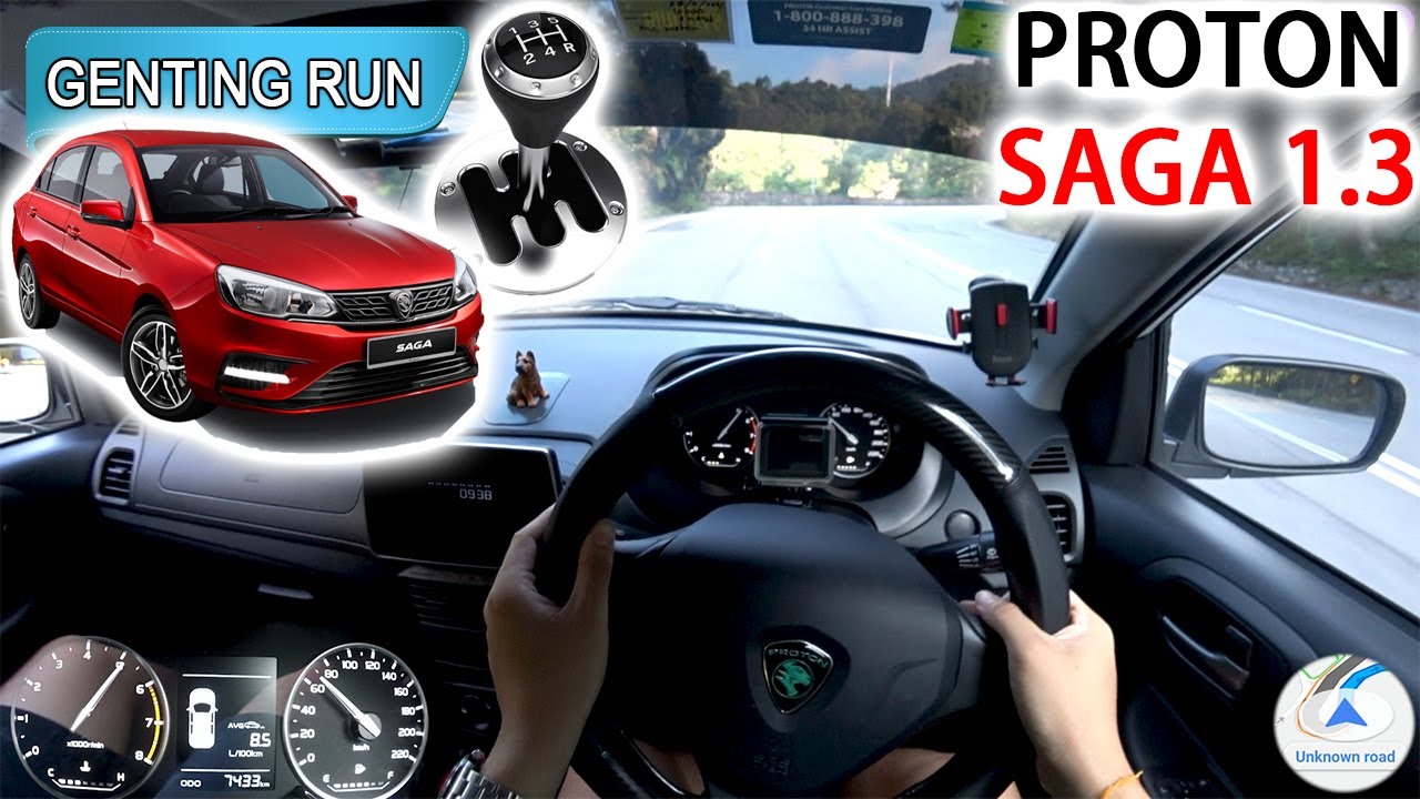 2021 Proton Saga Standard 1.3L (5MT) | Malaysia #POV [Genting Run 冲上云霄] [CC Subtitle]