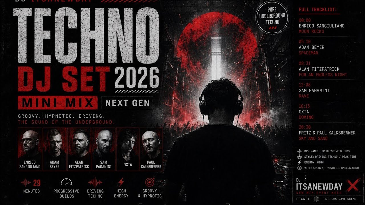 Hard House & Techno Mix 2026 🔥 29min | Enrico Sangiuliano, Adam Beyer, Oxia | DJ ITSANEWDAY