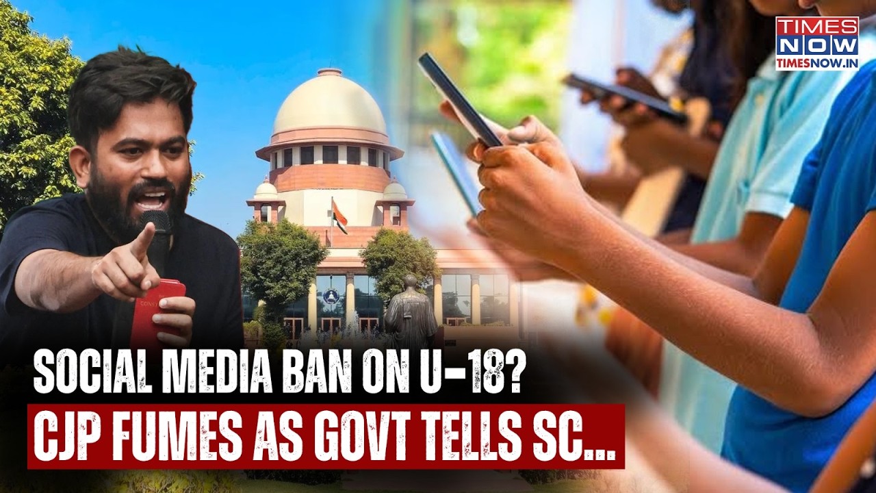 CJP's Dipke Fumes: Modi Govt Plans Social Media Ban For Under-18? Big Hint In Supreme Court| Watch