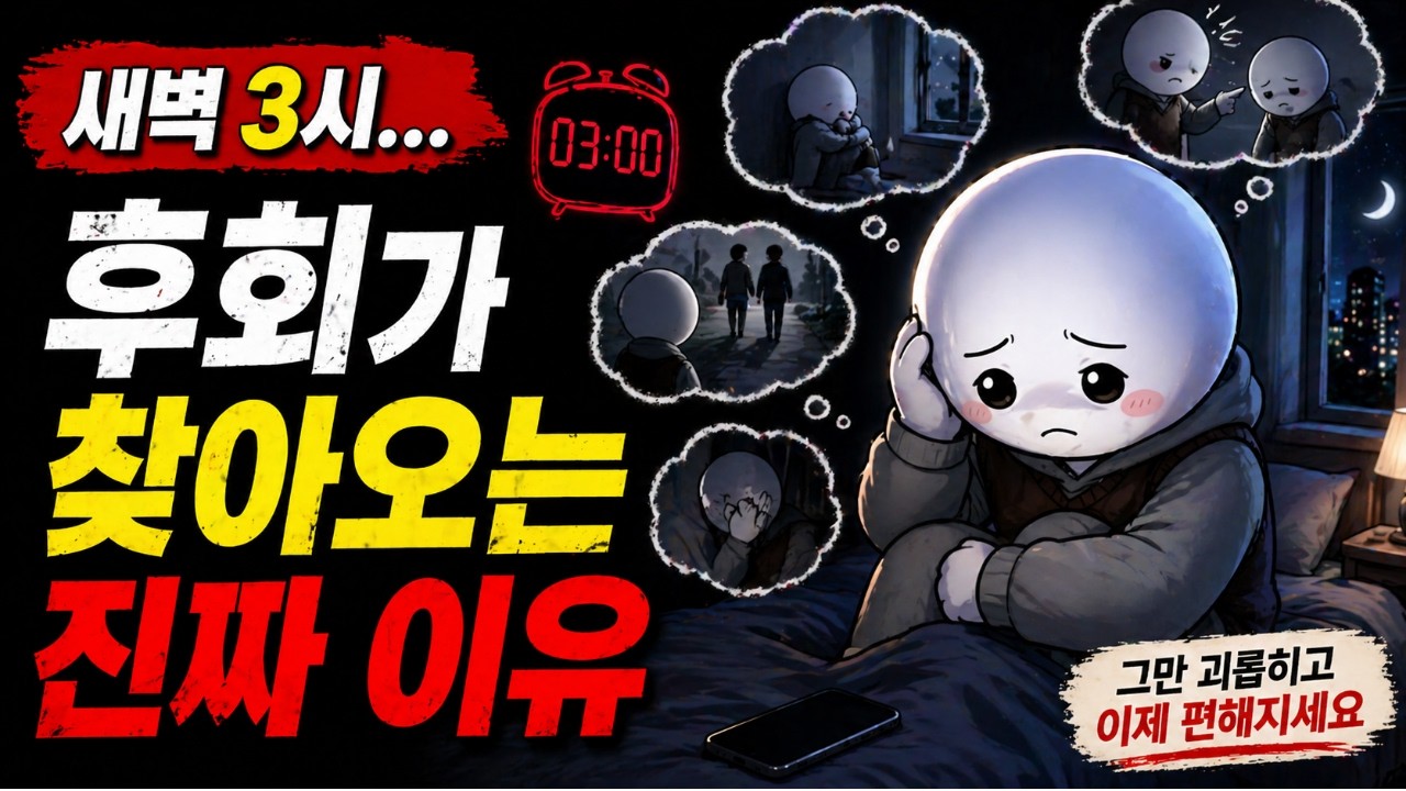 새벽 3시, 왜 자꾸 옛날 일이 떠오를까? 당신이 예민한 게 아닌 진짜 이유