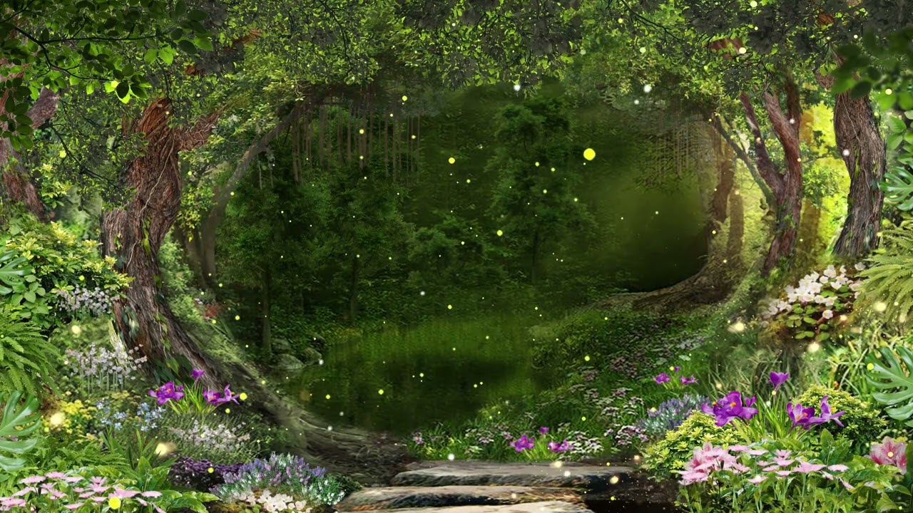 JUNGLE FOREST ENCHANTED BACKGROUND LOOP