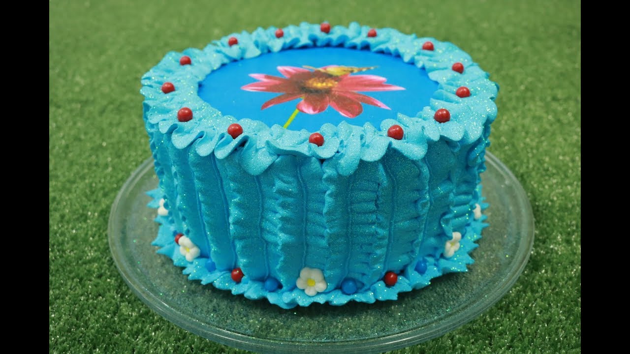 Decoração de bolo usando apenas o bico Folha 113 - Curso Gordices da Deia Bolos