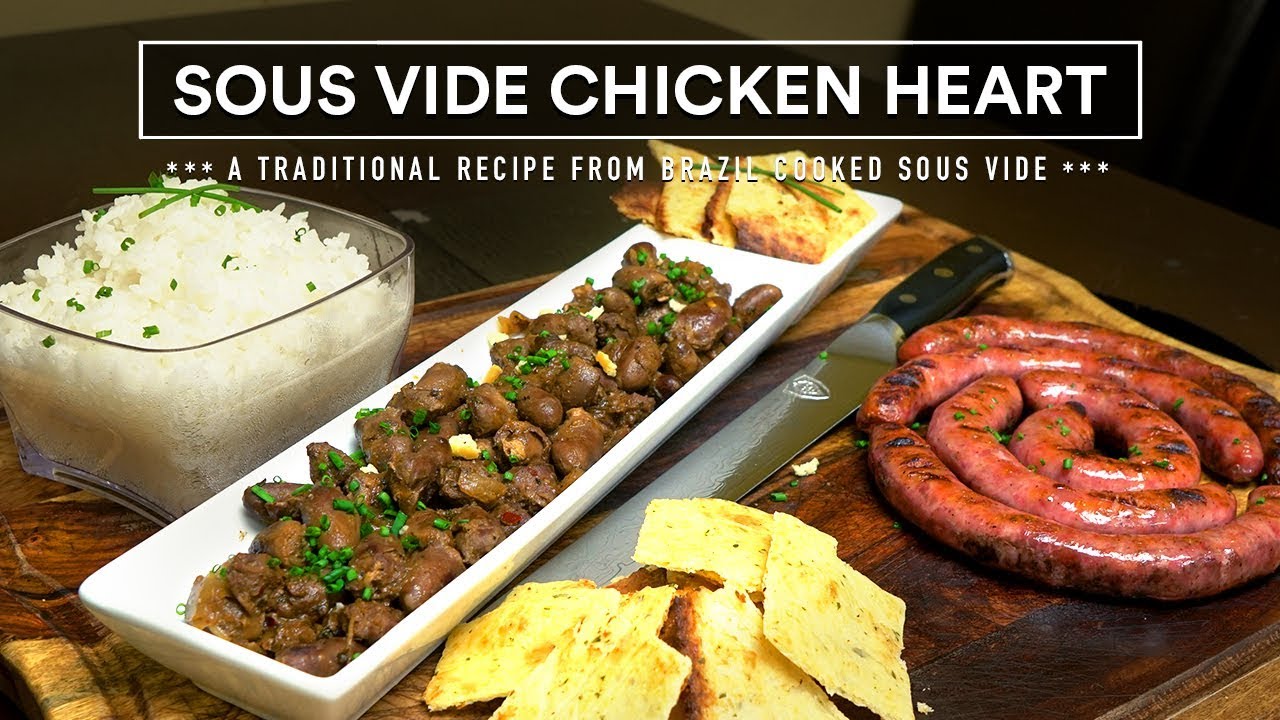 Sous Vide CHICKEN HEART with KETO CRACKERS Low Carb