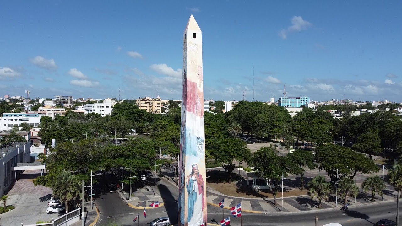 Santo Domingo, Dominikana 2021 from drone