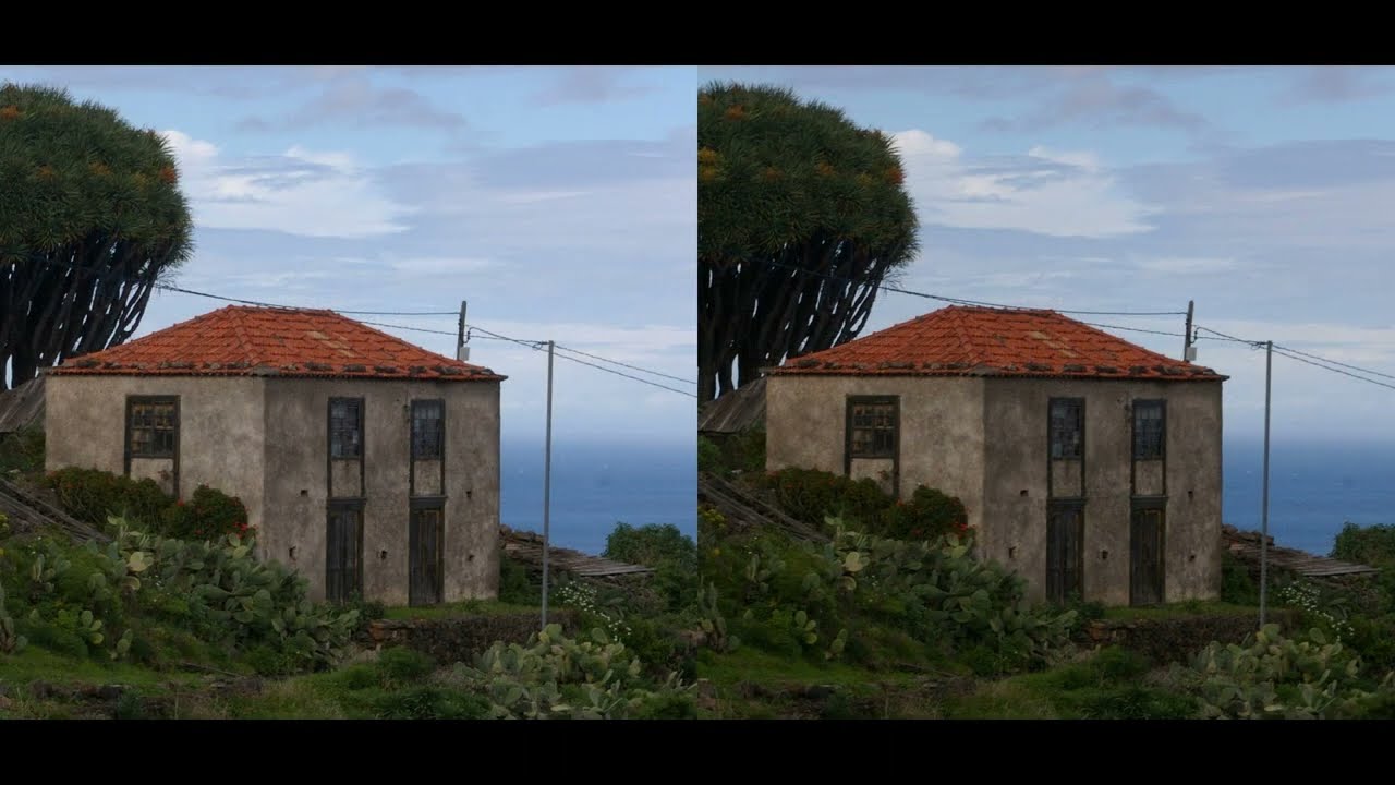3D Motive von La Palma 9 zu 10 parallel Diaschau für Smartphone, VR formatfüllend zugeschnitten