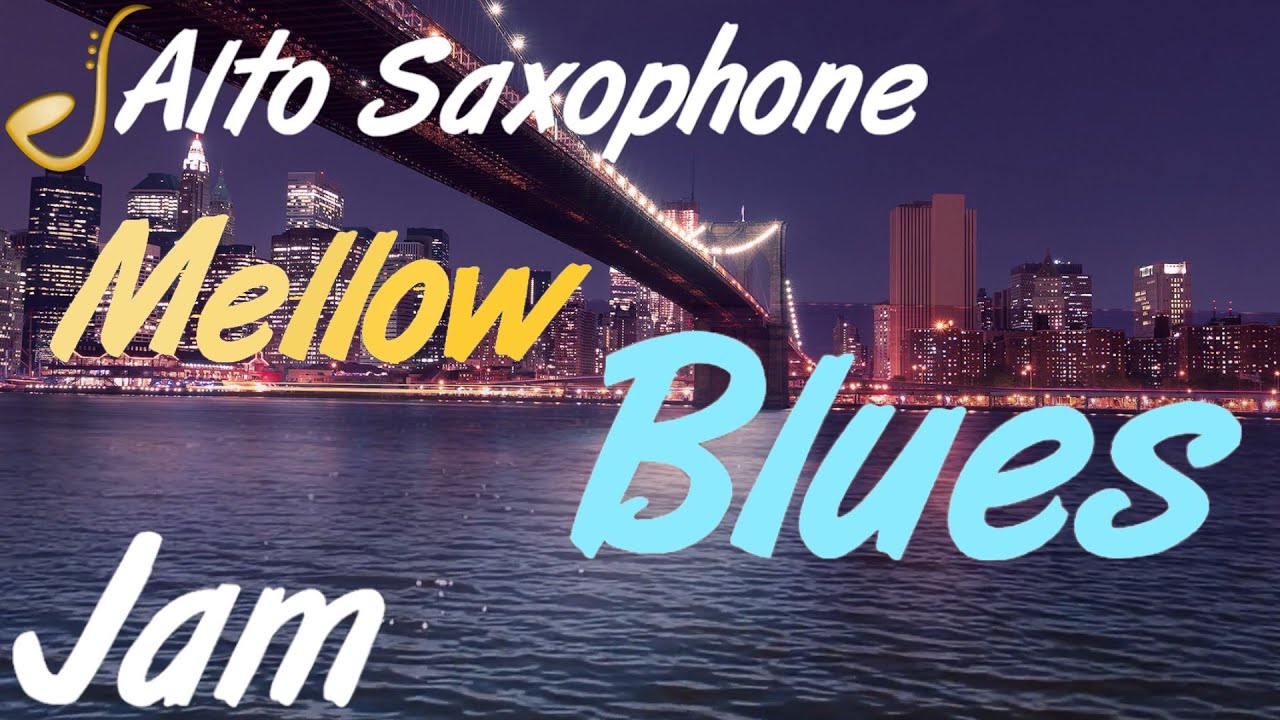 Mellow Blues Alto Saxophone Backing Track Jam in A Minor | Improvisation