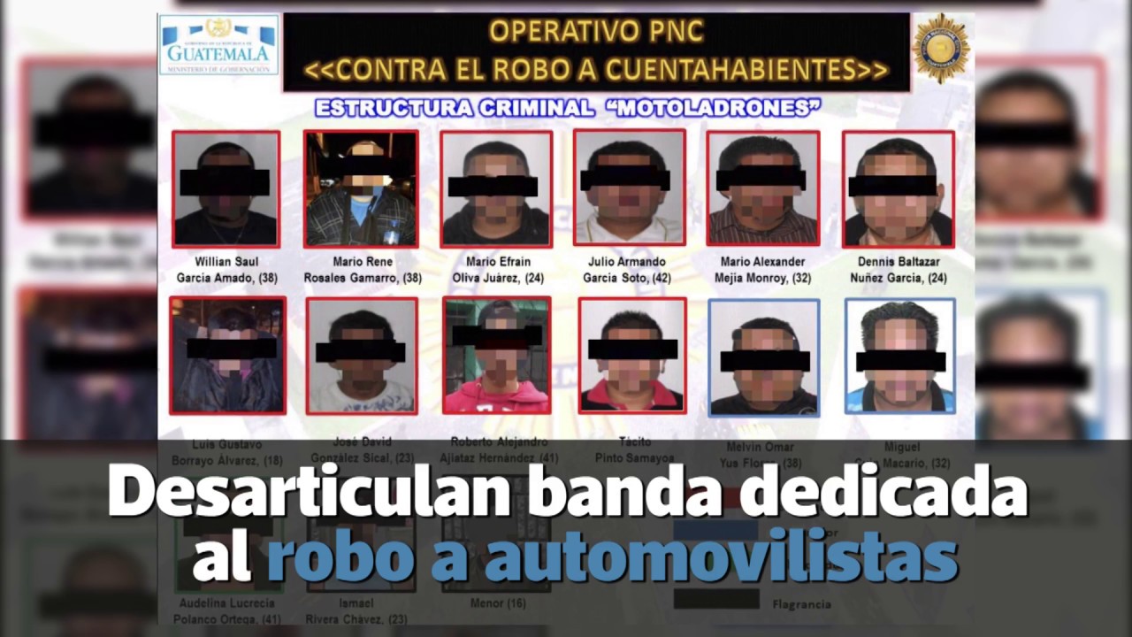 Desarticulan banda dedicada al robo a automovilistas en Ciudad de Guatemala | Prensa Libre
