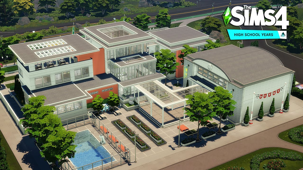 Copperdale HIGH SCHOOL | The Sims 4 High School Years | No CC | Stop Motion Build