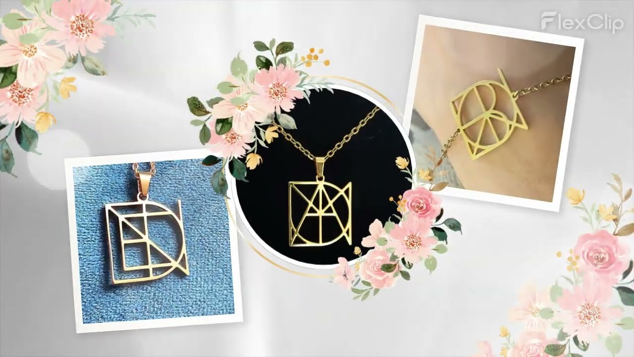 UNIQUE Name Monogram Jewellery |  Name Logo Necklace or Bracelet ♥ Handmade
