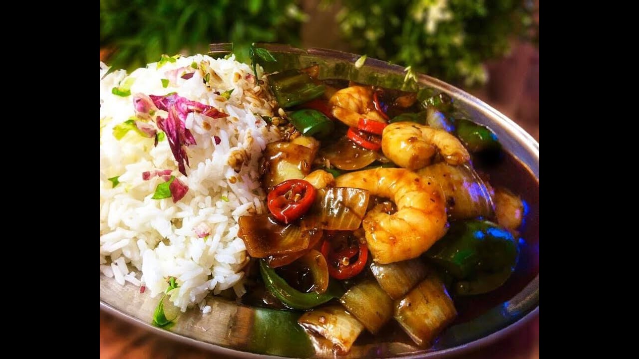 King Prawn Green Pepper Black Bean Sauce 