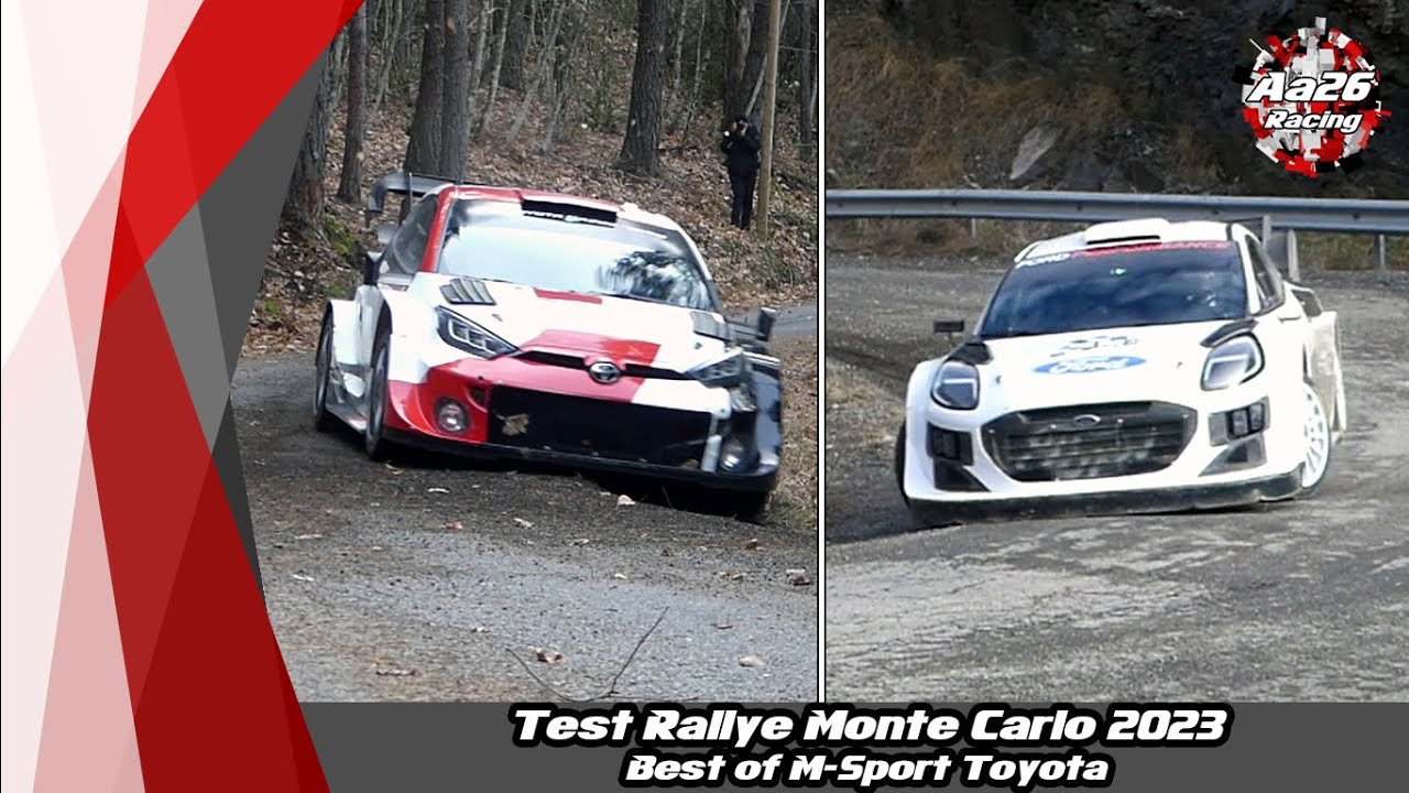 Best of Test WRC Rallye Monte Carlo 2023 - [Ogier/T&auml;nak/Rovanper&auml;/Loubet] Flat out - Aa26 Racing