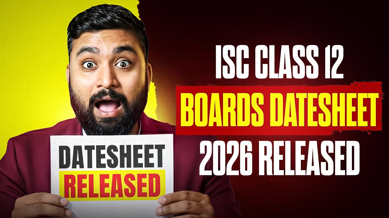 ISC BOARDS EXAM 2026 DATESHEET RELEASED 😱 | SHUBHAM JAGDISH | 8112601234 | #shubhamsambhallega