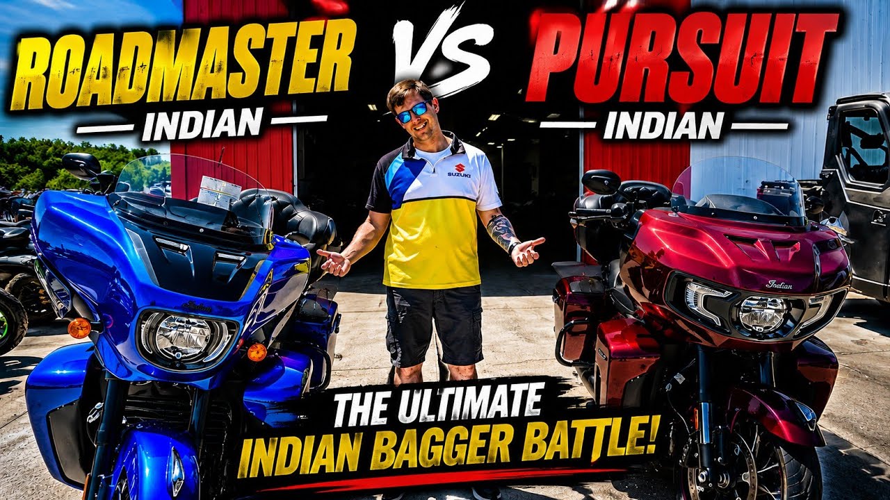 Roadmaster или Pursuit? Битва топовых бэггеров Indian