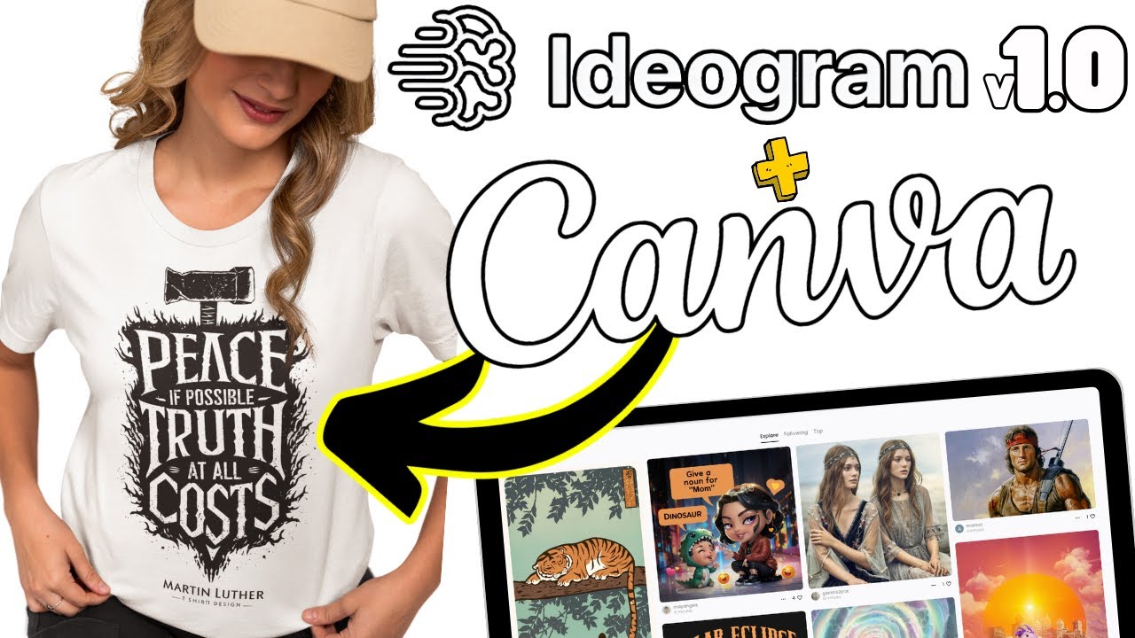 Ideogram v1.0 + Canva = Epic Print On Demand Designs