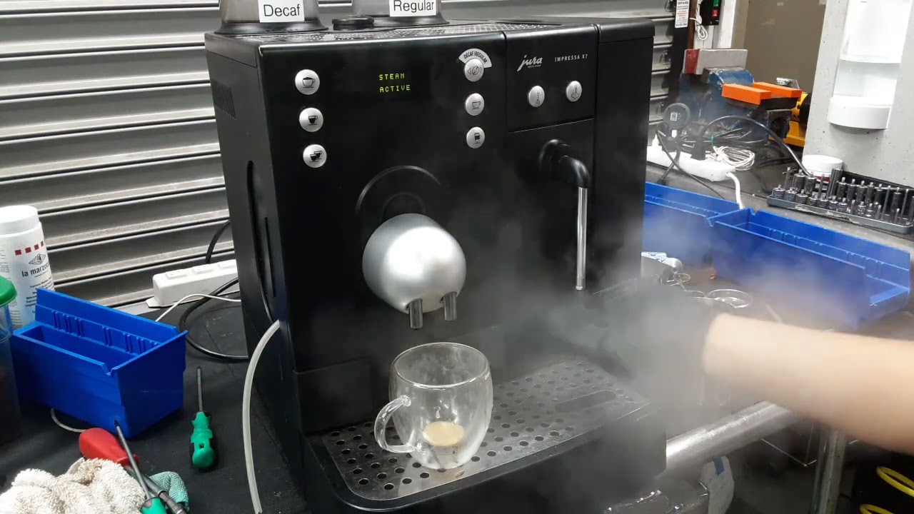 Leaking Steamer- Jura Impressa X7 - 5448 test