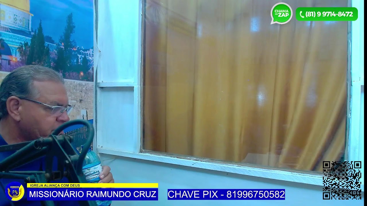 Transmissão ao vivo do Missionário Raimundo Cruz