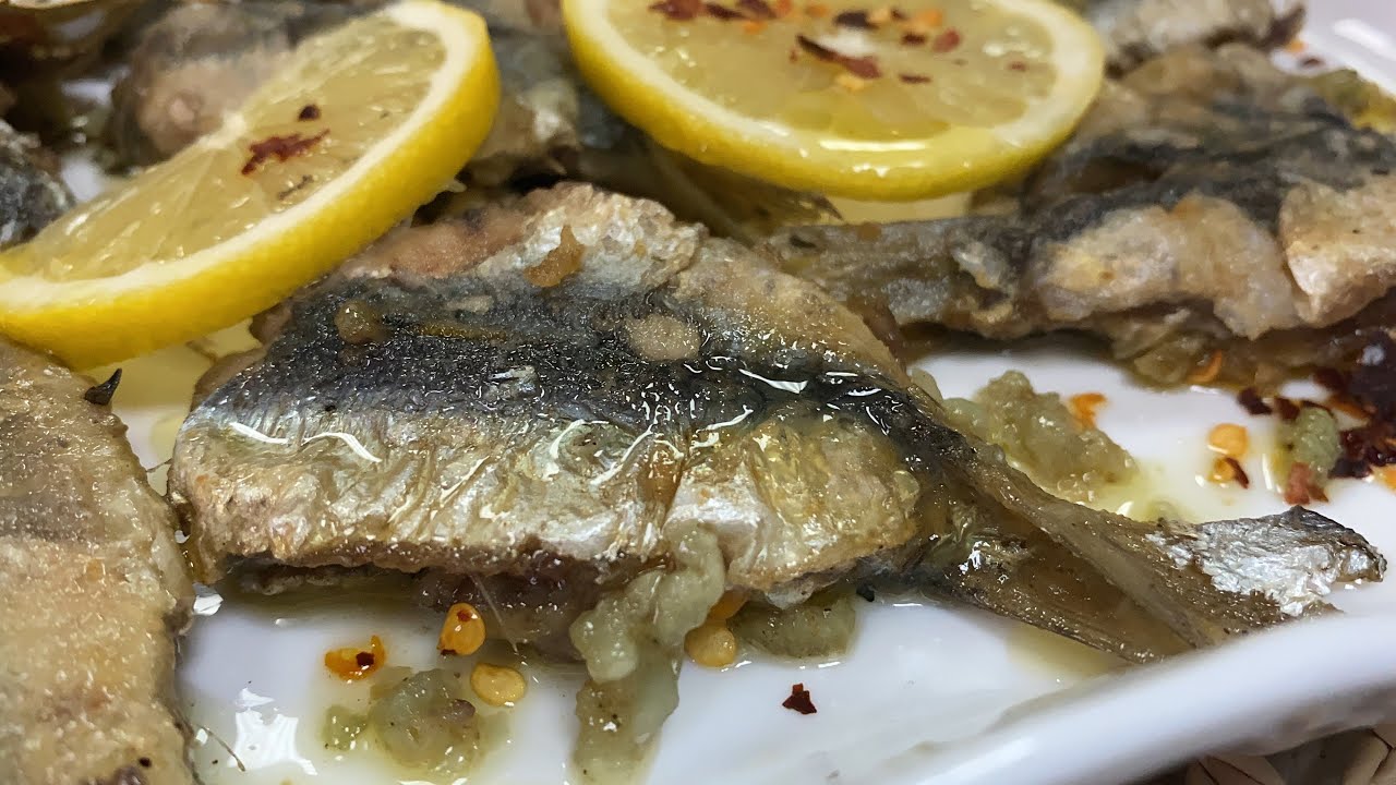 وصفة السكاباج من الوصفات الرائعه الي راهي تتنسى 🇩🇿recette de Sardines a l’escabèche ou 