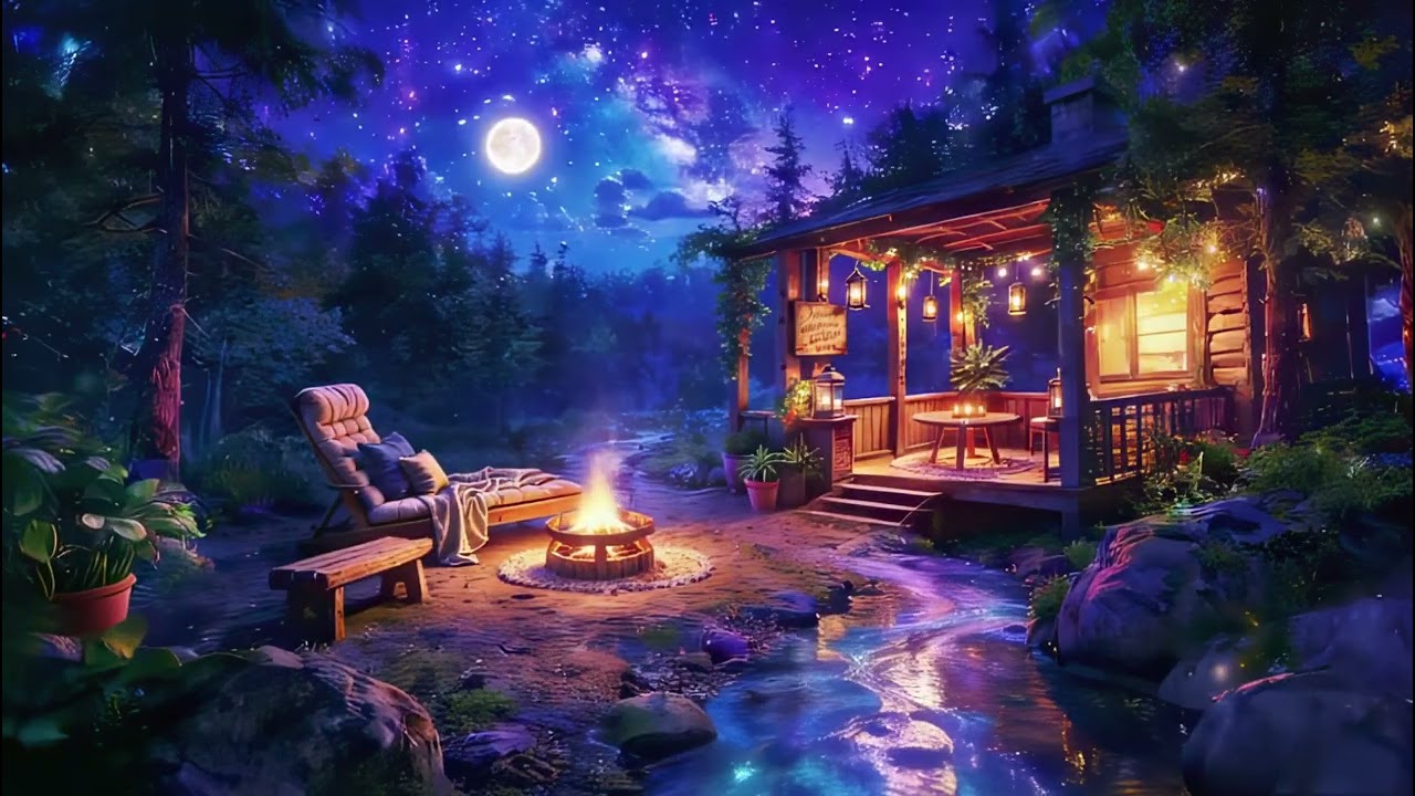 Sleep Music (No Ads) • Piano & Flowing Water • Deep Sleep in a Magical Forest