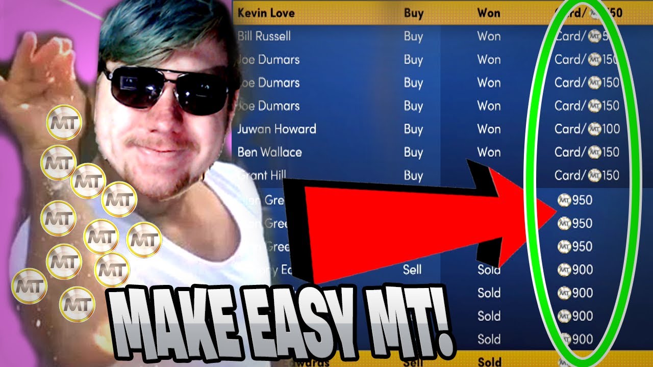 MAKE UNLIMITED MT with MASS BIDDING METHOD! NBA 2k22 MyTeam How to Make MT