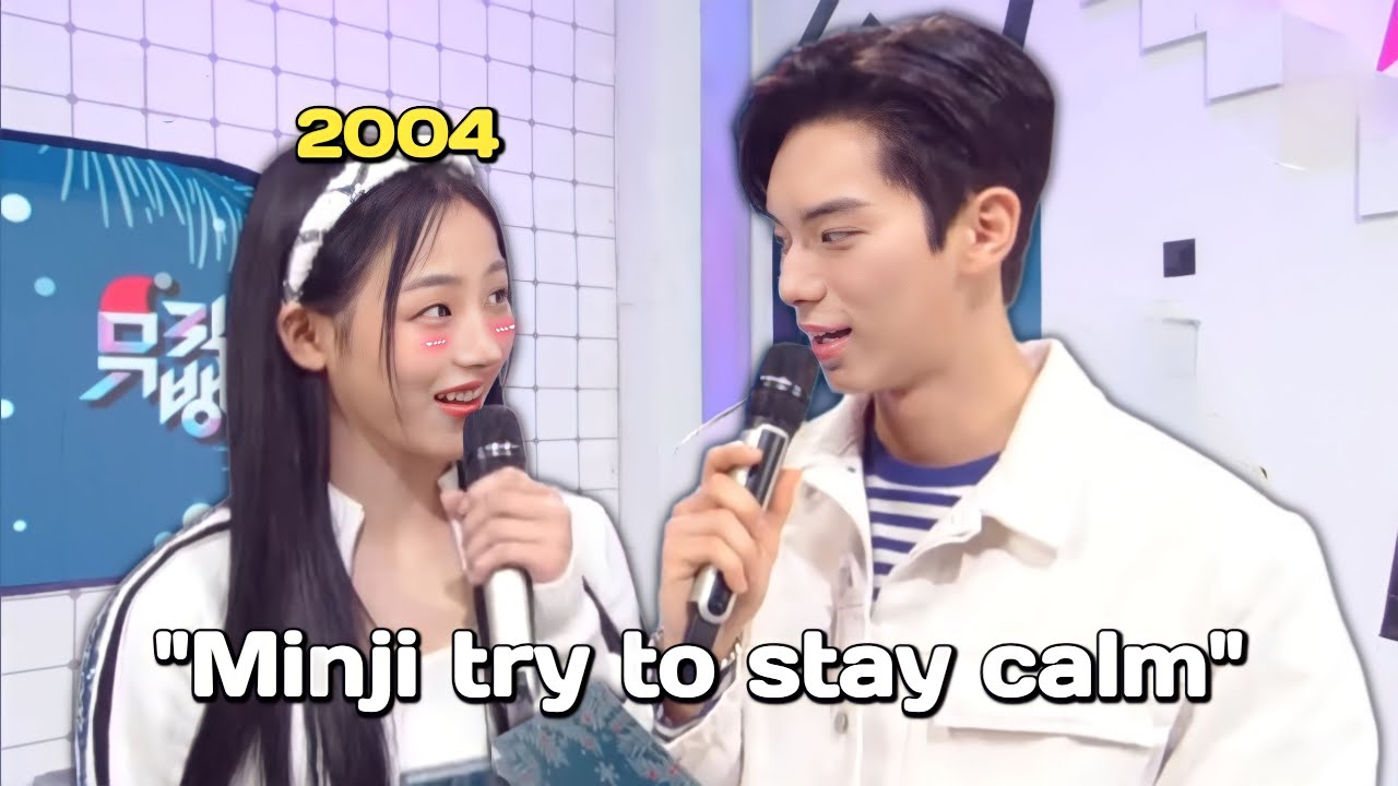 MINJI can't speak properly in front of chaemin