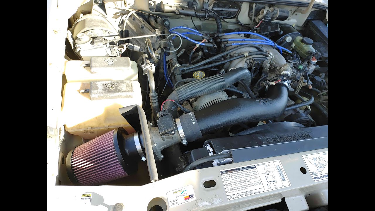 Установка системы холодного впуска K&N на Ford Ranger 3.0L 1999 года выпуска.