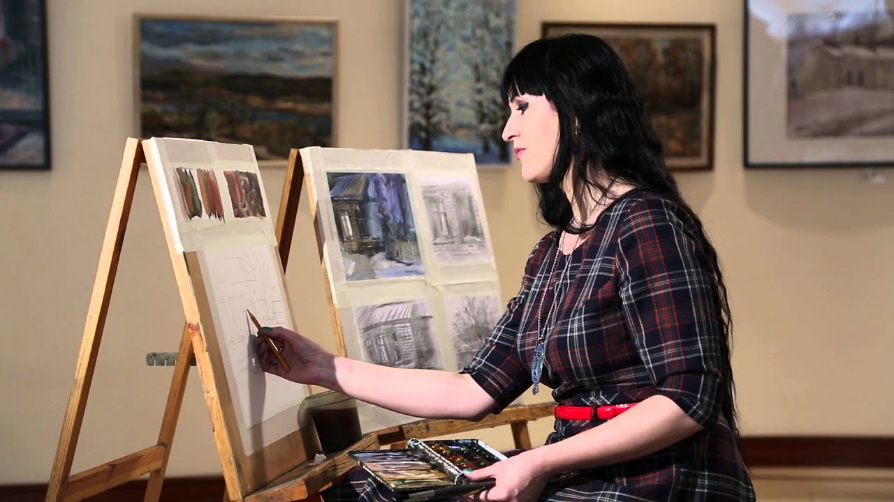 Уроки рисования. Смешанная техника (25.03.2016)