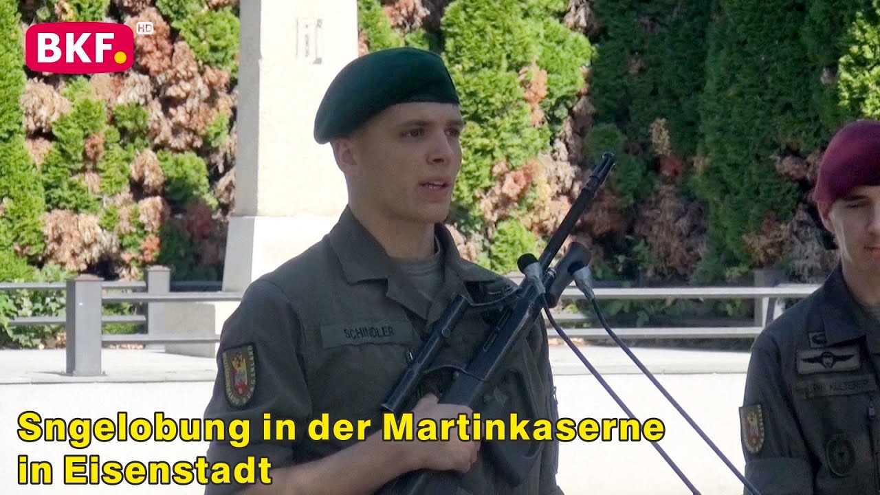 28. 9. 2023 - Feierliche Angelobung von 101 Rekruten in der Martinkaserne in Eisenstadt - BKF TV