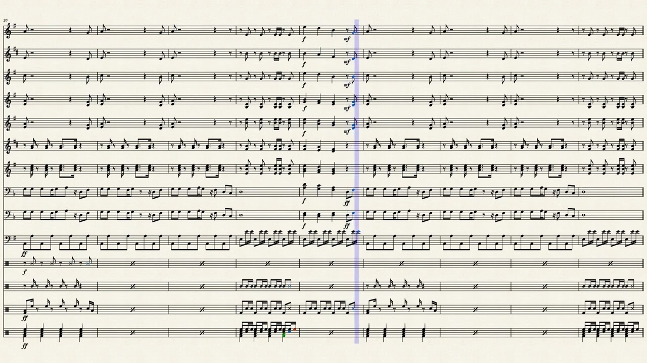 gimme !gimme !gimme ! ( ABBA ) arranjo para banda marcial