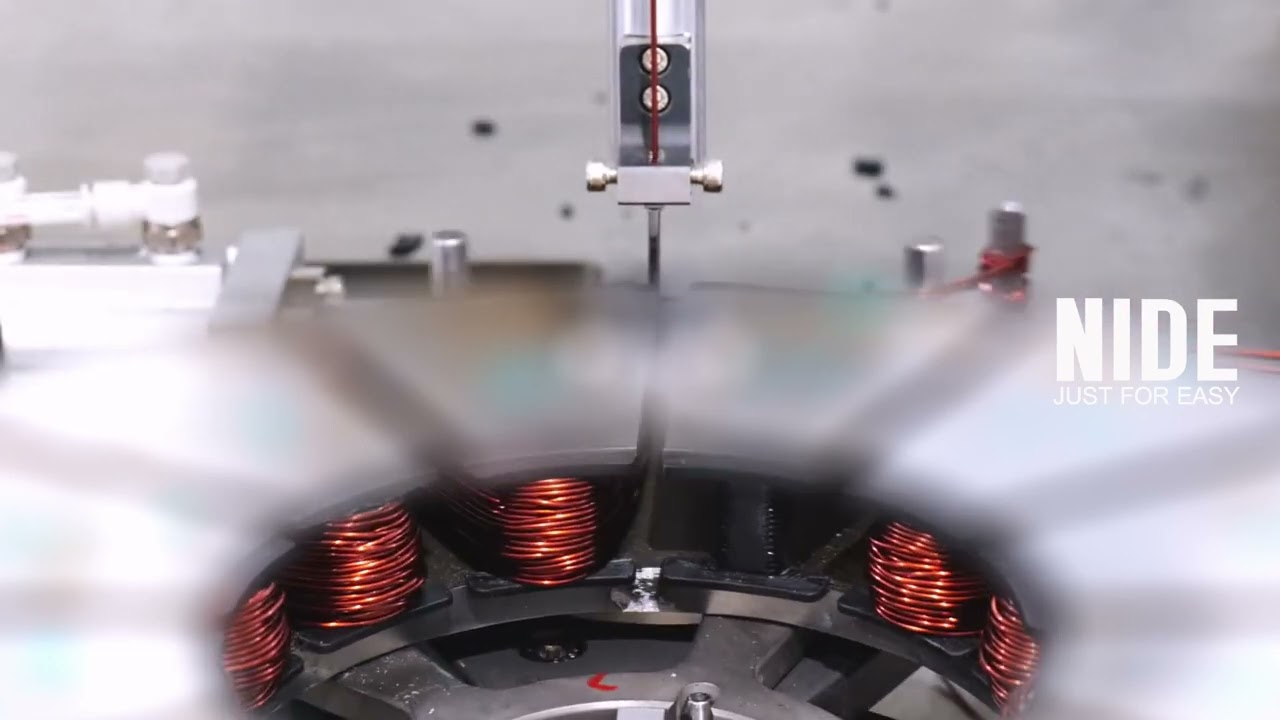 Automatic Axial flux motor stator winding machine Needle winding technology