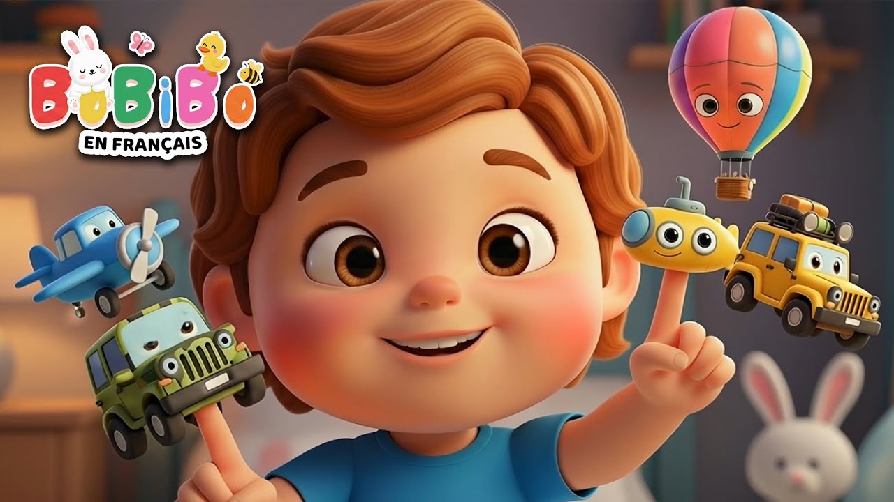 La Famille des Véhicules en Aventure 🚗✈️🚁 | Comptine Finger Family | BoBiBo en Français