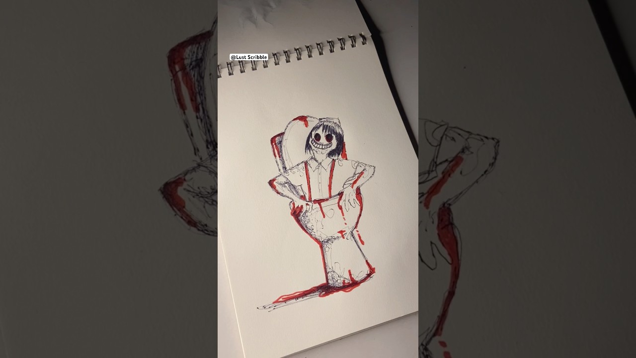 Drawing Scribble Art ( Hanako-san ) 
