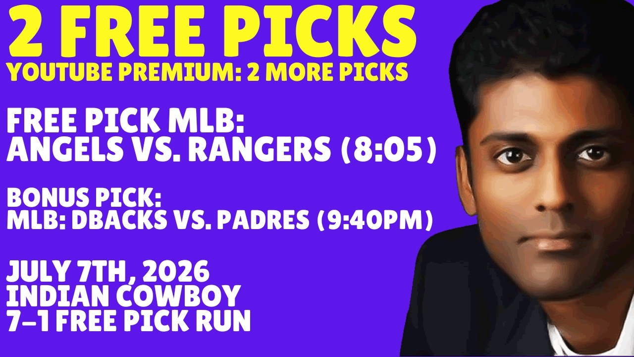Indian Cowboy Wednesday MLB Baseball Picks Predictions Best Bets 07/07/2026 Picks Predictions Bets
