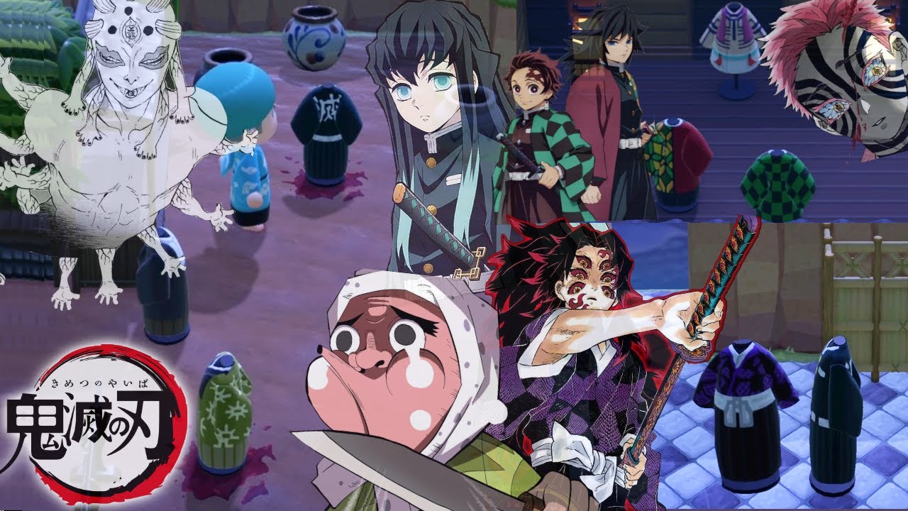 【あつ森】上弦の壱『黒死牟』との戦いや猗窩座リベンジ戦など鬼滅の刃を完全再現して作った『脱出島』が想像以上にヤバすぎたwww 再現のクオリティが高いwww【あつまれどうぶつの森:炭治郎 冨岡義勇】