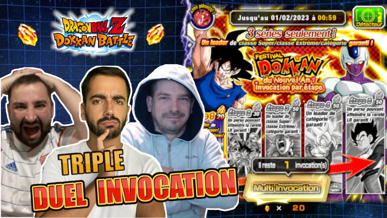 TRIPLE DUEL INVOCATION - PORTAIL DU NOUVEL AN !!! ON TENTE DE UP NOS COMPTES !!! DOKKAN BATTLE