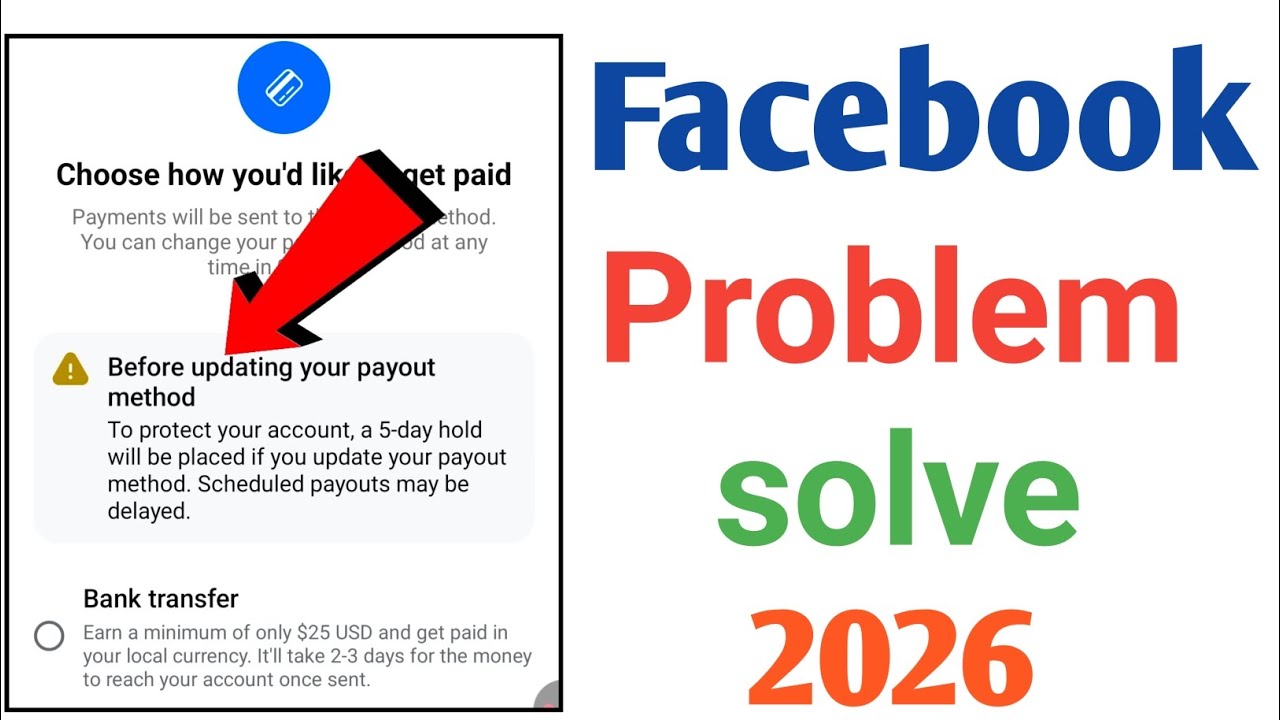 Before updating your payout method Facebook Facebook per out error problem solve 2026