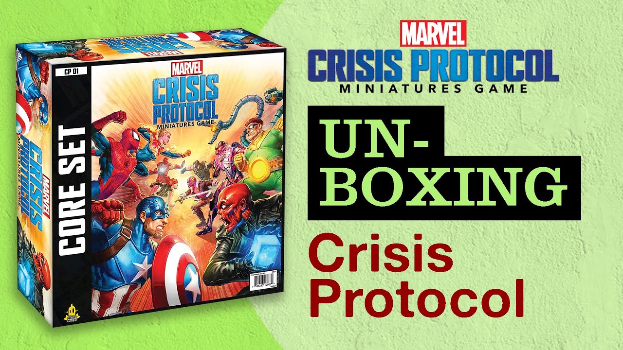 Unboxing Marvel Crisis Protocol Core Set
