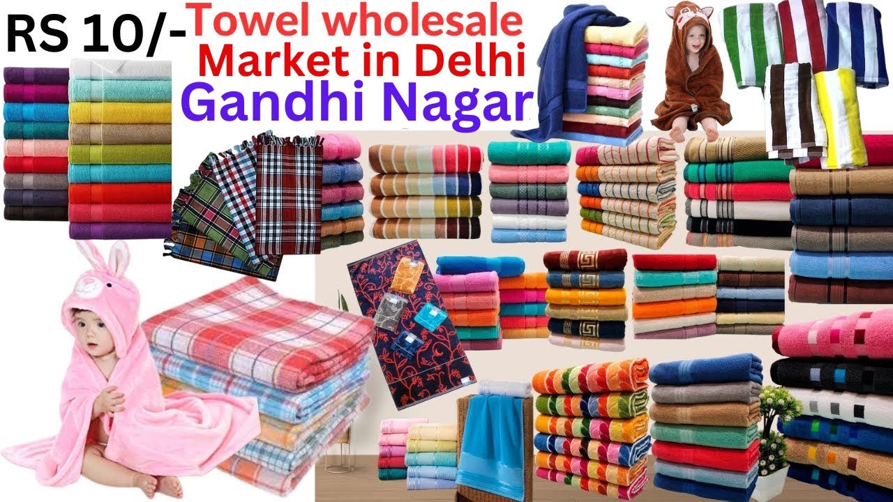 Towel Wholesale Market in Delhi Rumal Gamacha Lungi Ladies Kids Towel New Video 2024