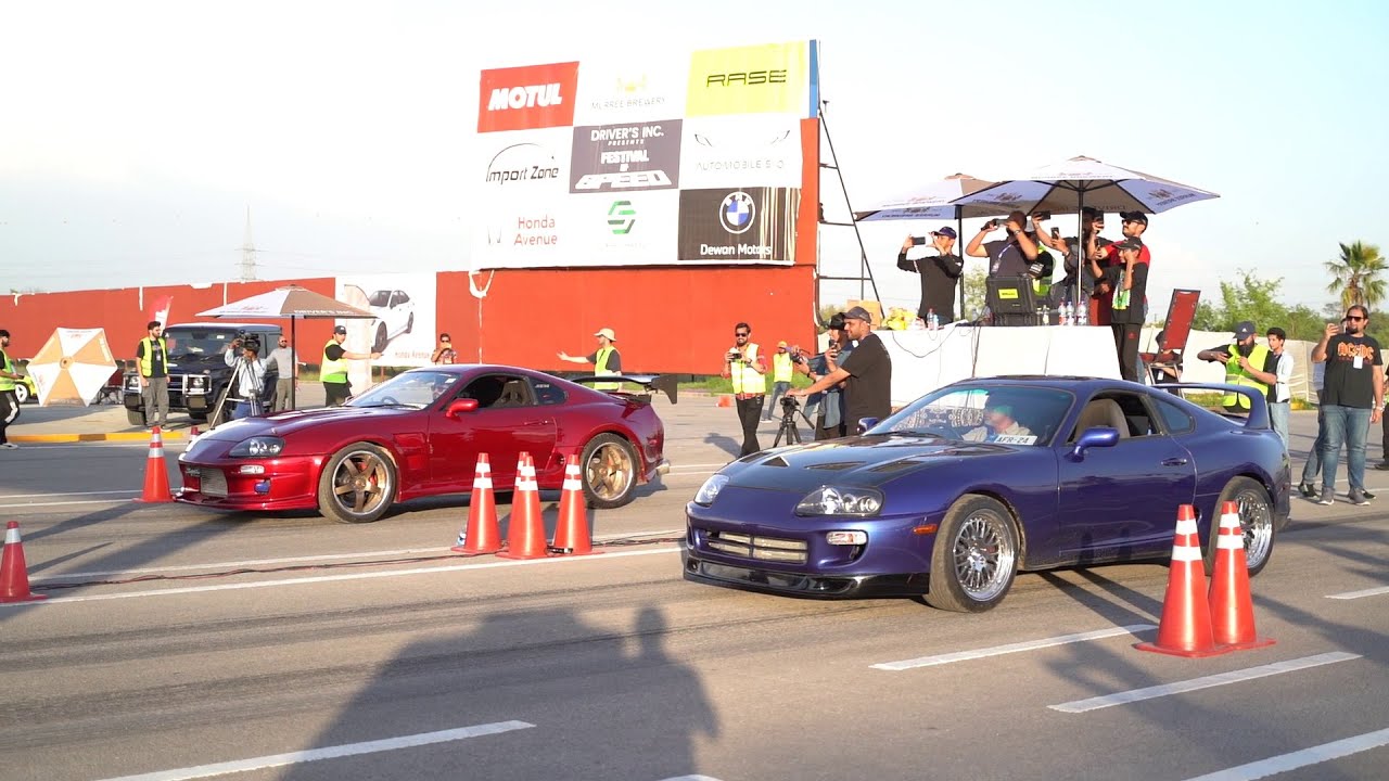 Toyota supra vs Toyota supra Full drag race 