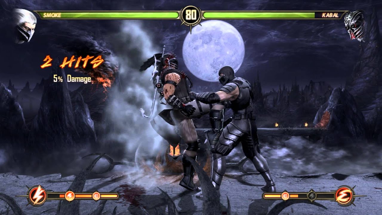 Mortal Kombat Komplete Edition PC gamepaly Smoke vs Kabal