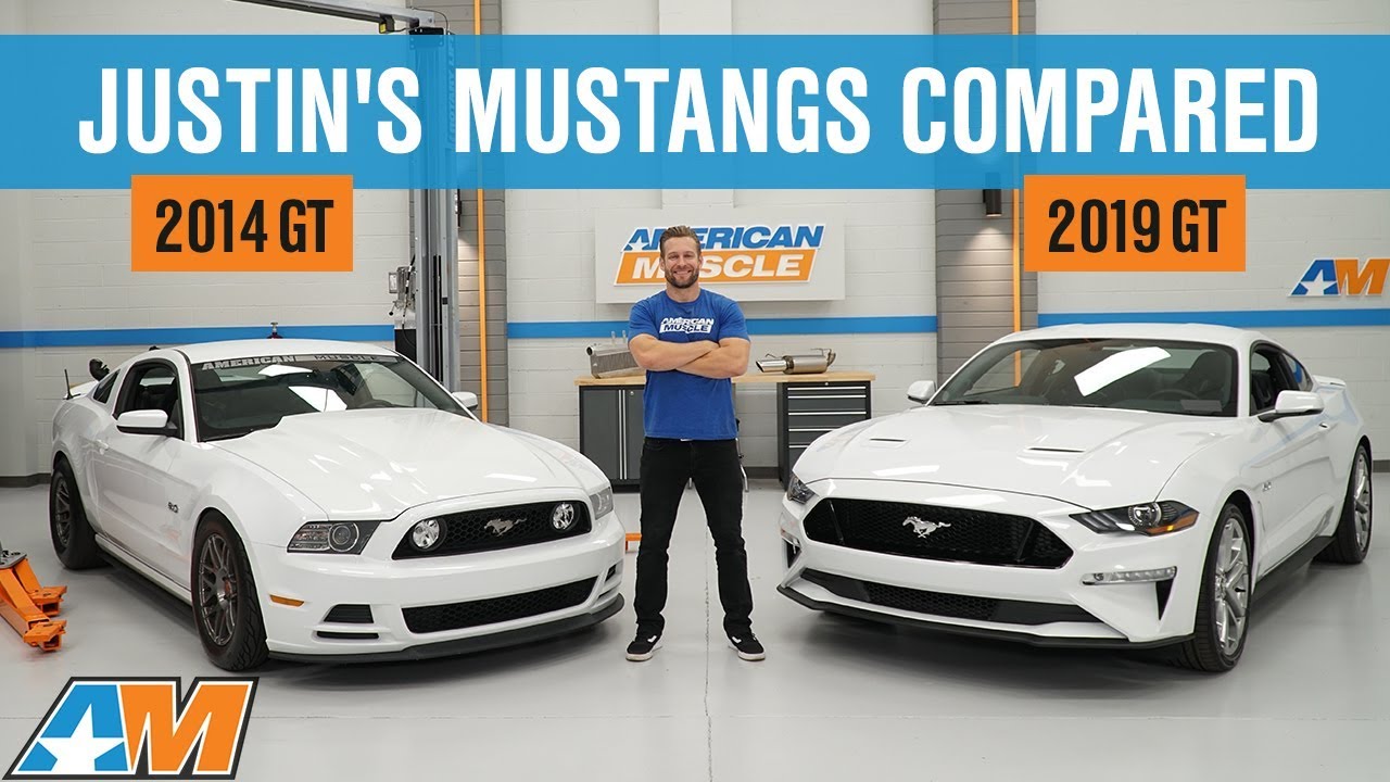 Justin Compares His 2019 Mustang GT to his 2014 Supercharged S197 Mustang GT | New Vs. Old